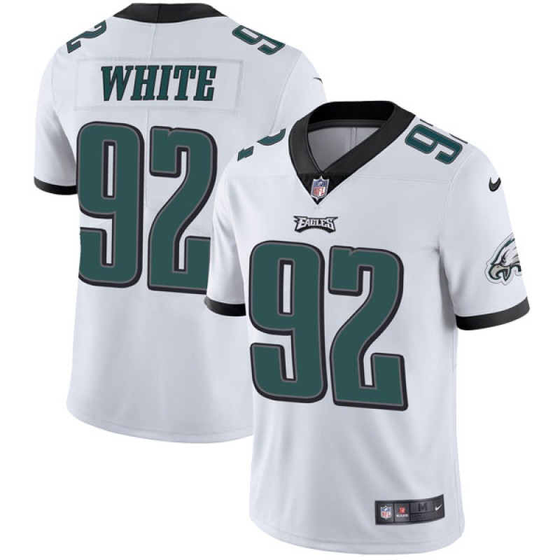 Men's Philadelphia Eagles #92 Reggie White White Vapor Untouchable Limited Stitched Jersey
