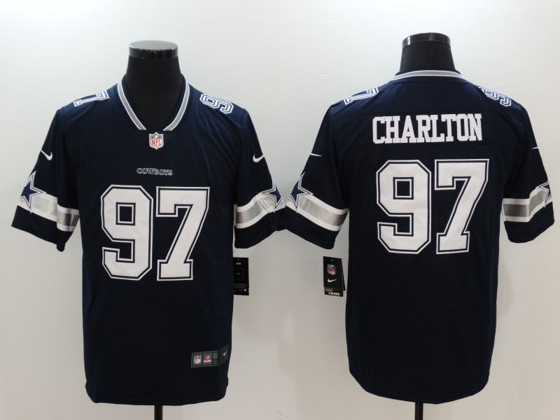Men's Dallas Cowboys #97 Taco Charlton Navy Vapor Untouchable Player Limited Jersey