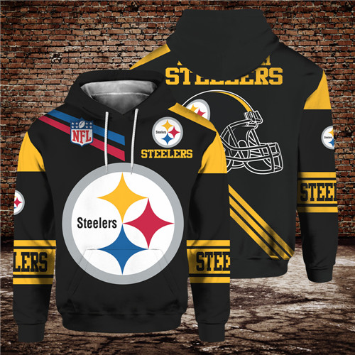 Men's Pittsburgh Steelers Black NFL Hoodie