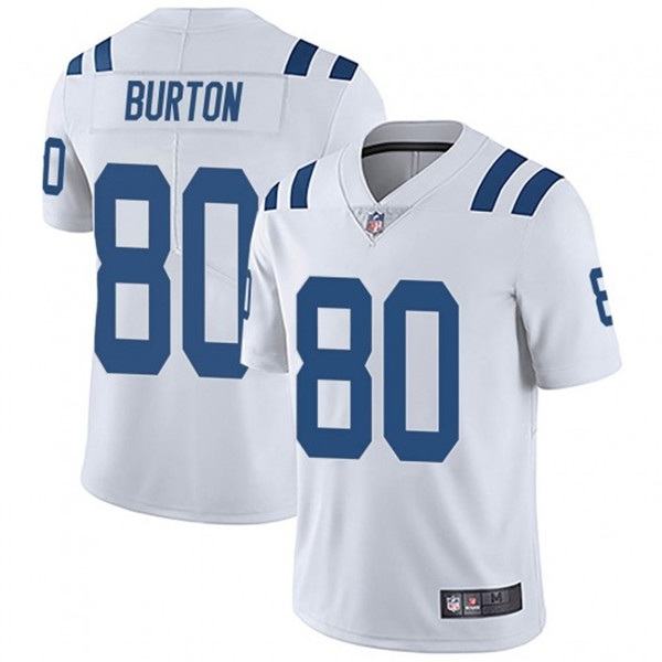 Men's Indianapolis Colts #80 Trey Burton White Vapor Untouchable Limited Stitched NFL Jersey
