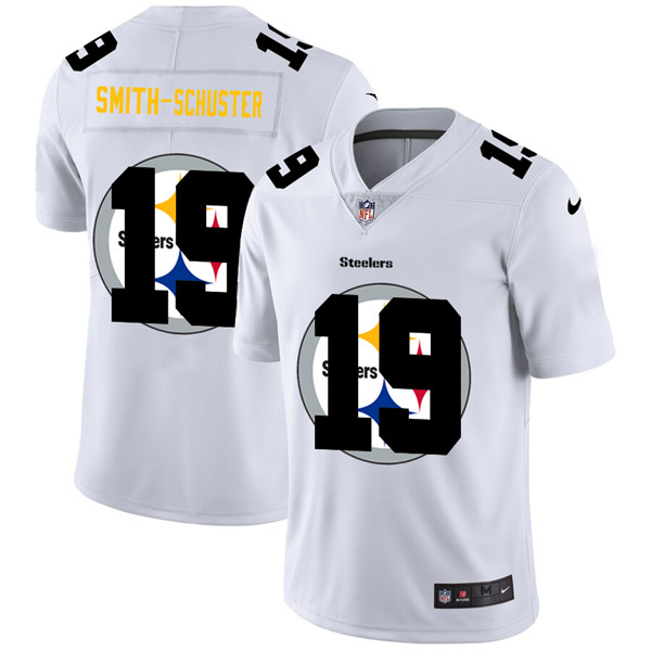 Men's Pittsburgh Steelers #19 JuJu Smith-Schuster White Stitched NFL Jersey