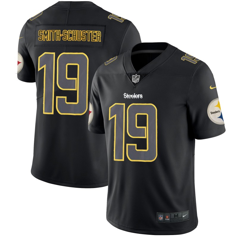 Men's Steelers # 19 JuJu Smith-Schuster 2018 Black Impact Limited Stitched NFL Jersey