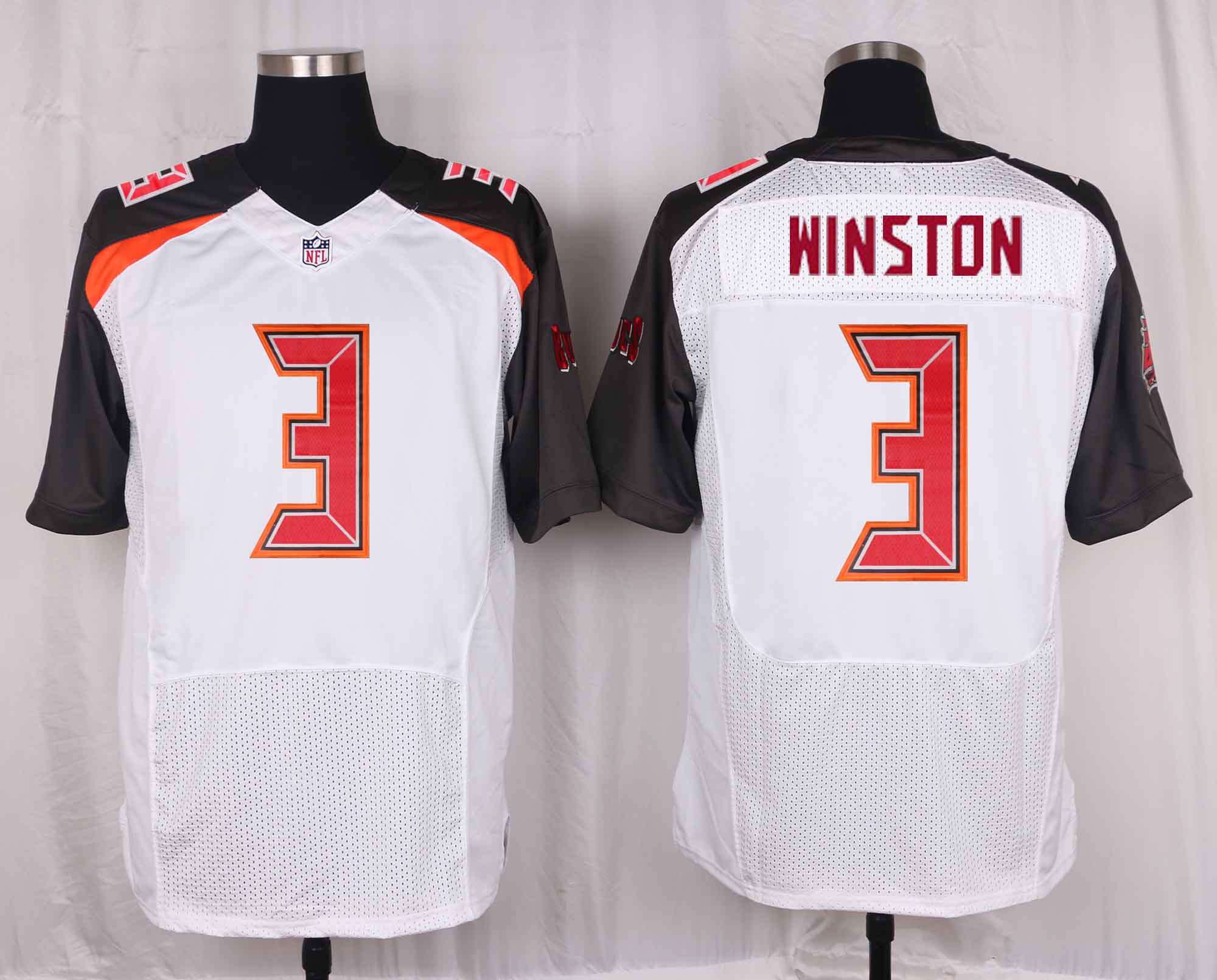 Nike Buccaneers #3 Jameis Winston White Men's Stitched NFL New Elite Jersey