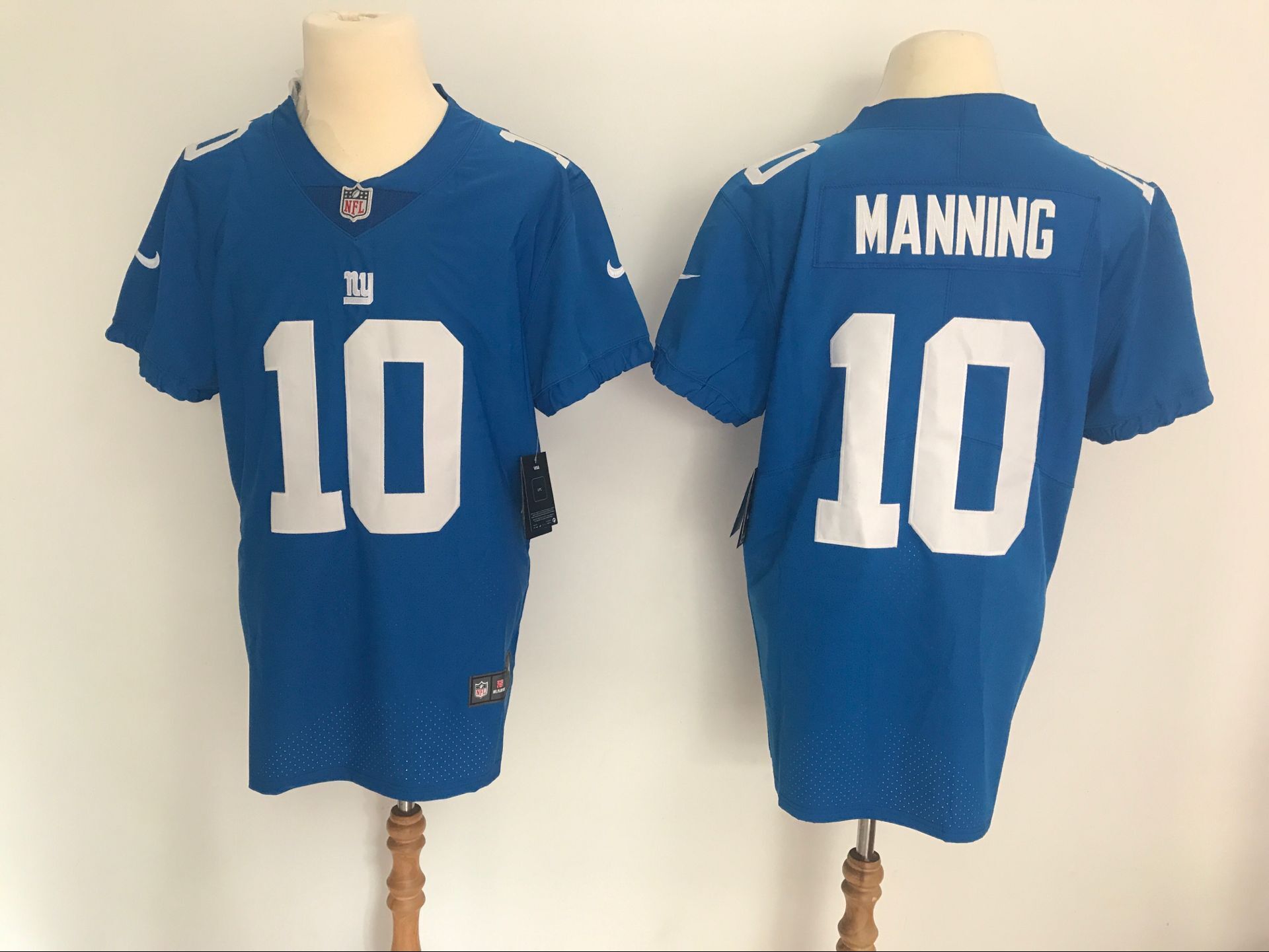 Men's New York Giants #10 Eli Manning Blue Vapor Untouchable Elite Stitched NFL Jersey