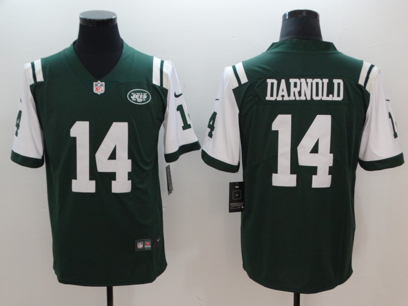 Men's New York Jets #14 Sam Darnold Green 2018 NFL Draft Vapor Untouchable Limited Stitched Jersey