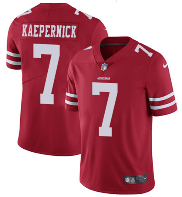 Men's San Francisco 49ers #7 Colin Kaepernick Red 2018 Vapor Untouchable Limited Stitched NFL Jersey