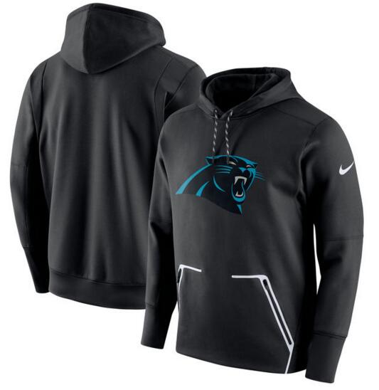 Men's Nike Carolina Panthers Black Champ Drive Vapor Speed Pullover Hoodie