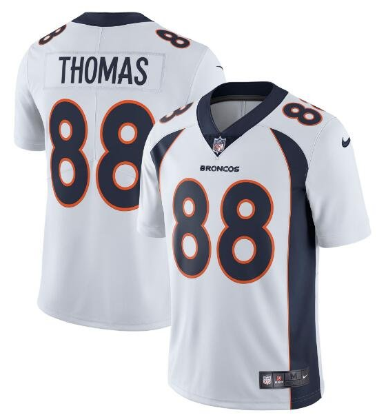 Men's Denver Broncos #88 Demaryius Thomas White Vapor Untouchable Limited Stitched Jersey (Check description if you want Women or Youth size)