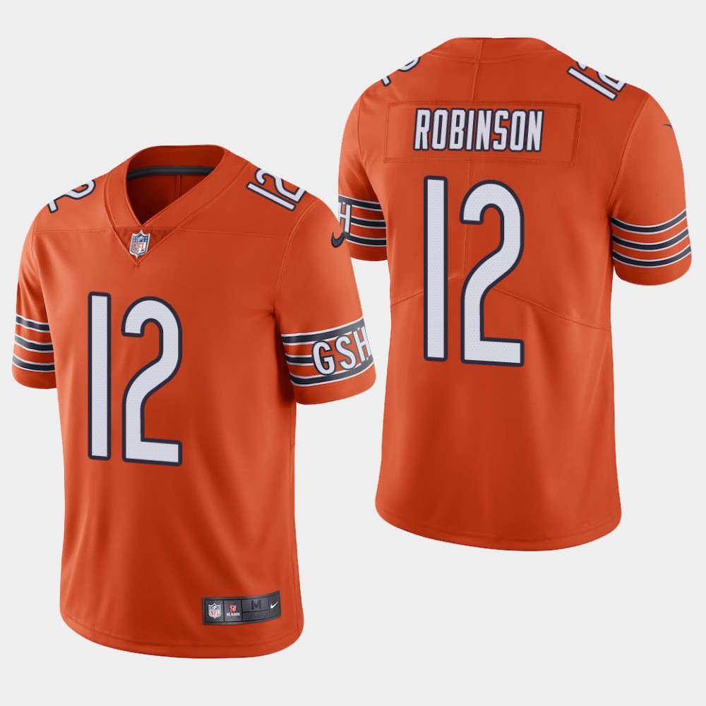 Men's Chicago Bears#12 Allen Robinson Orange Vapor Untouchable Limited Stitched NFL Jersey