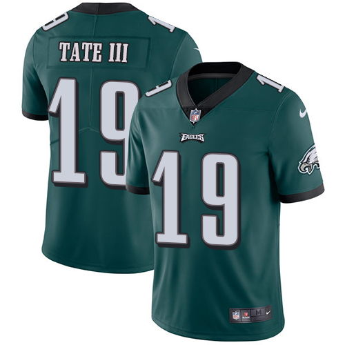 Men's Eagles #19 Golden Tate III Midnight Green Vapor Untouchable Limited Stitched NFL Jersey