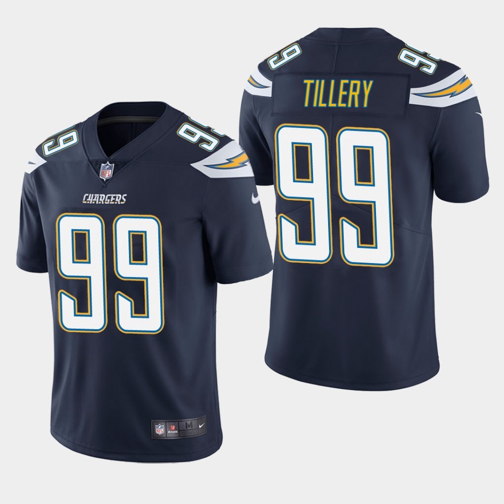 Men's Los Angeles Chargers #99 Jerry Tillery Navy Vapor Untouchable Limited Stitched NFL Jersey