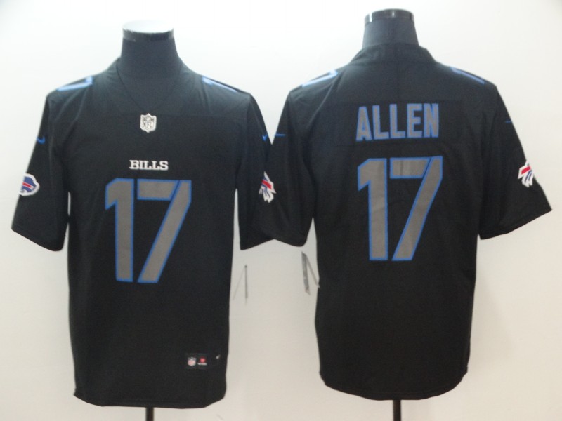 Men's Buffalo Bills #17 Josh Allen 2018 Black Impact Limited Stitched NFL Jersey