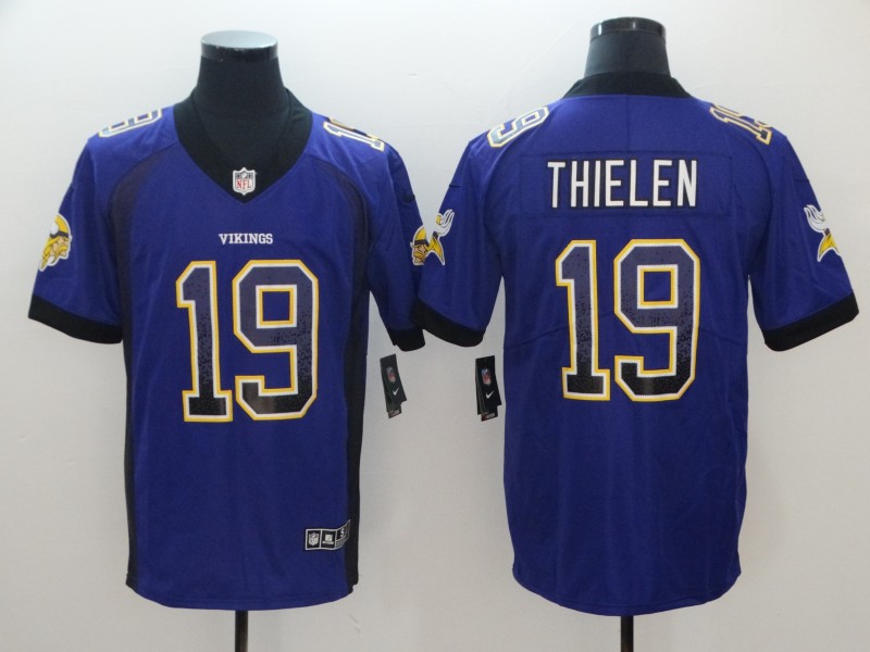 Men's Vikings #19 Adam Thielen Purple Vapor Untouchable Limited Stitched NFL Jersey