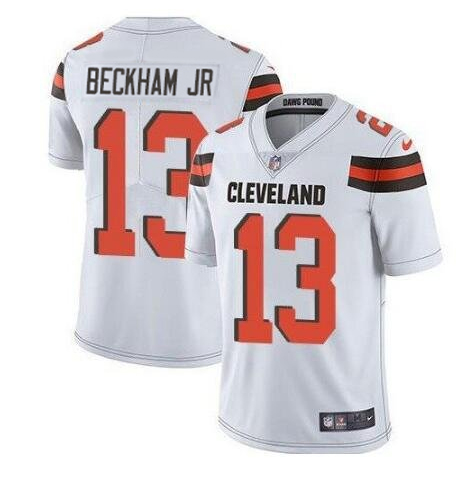 Men's Cleveland Browns #13 Odell Beckham Jr. White Vapor Untouchable Limited Stitched NFL Jersey