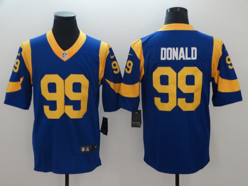 Men's Los Angeles Rams #99 Aaron Donald Royal Blue Vapor Untouchable Limited Stitched NFL Jersey