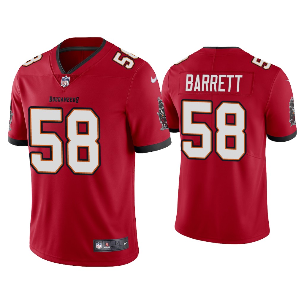 Men's Tampa Bay Buccaneers #58 Shaquil Barrett 2020 Red Vapor Untouchable Limited Stitched NFL Jersey