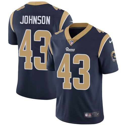 Men's Los Angeles Rams #43 John Johnson Navy Blue Vapor Untouchable Limited Stitched NFL Jersey