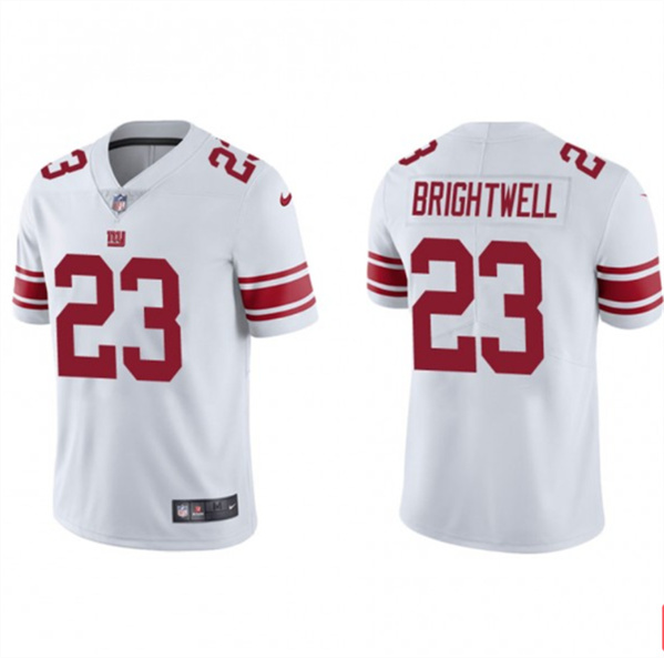 Men's New York Giants #23 Gary Brightwell White Vapor Untouchable Limited Stitched Jersey