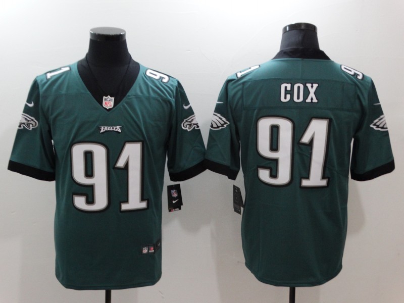 Men's Philadelphia Eagles #91 Fletcher Cox Green Vapor Untouchable Limited Stitched NFL Jersey