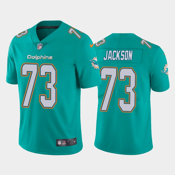 Men's Miami Dolphins #73 Austin Jackson 2020 Aqua Vapor Limited Stitched NFL Jersey