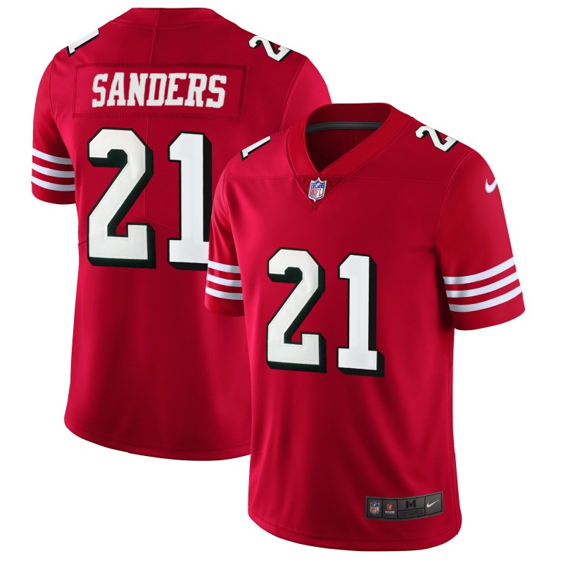 Men's NFL San Francisco 49ers #21 Deion Sanders Red 2018 Rush Vapor Untouchable Limited Stitched NFL Jersey