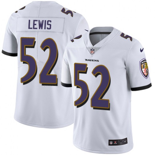 Men’s Baltimore Ravens #52 Ray Lewis White Vapor Untouchable Limited NFL Jersey