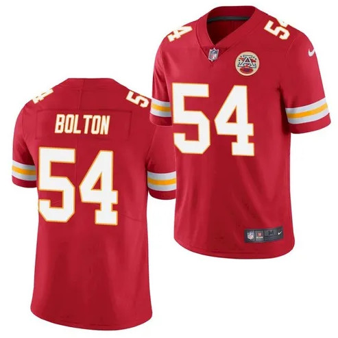 Men's Kansas City Chiefs #54 Nick Bolton 2021 Red Limited Stitched Jersey