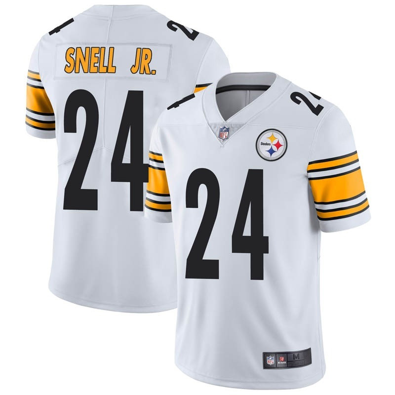 Men's Pittsburgh Steelers #24 Benny Snell Jr. White Vapor Untouchable Limited Stitched NFL Jersey
