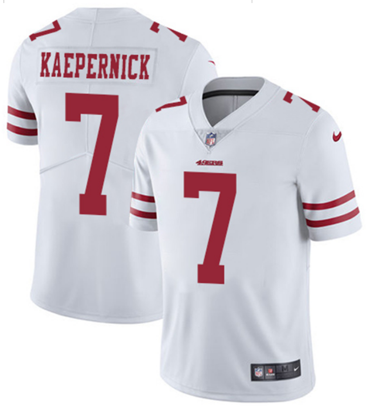Men's 49ers #7 Colin Kaepernick White Vapor Untouchable Limited Stitched NFL Jersey