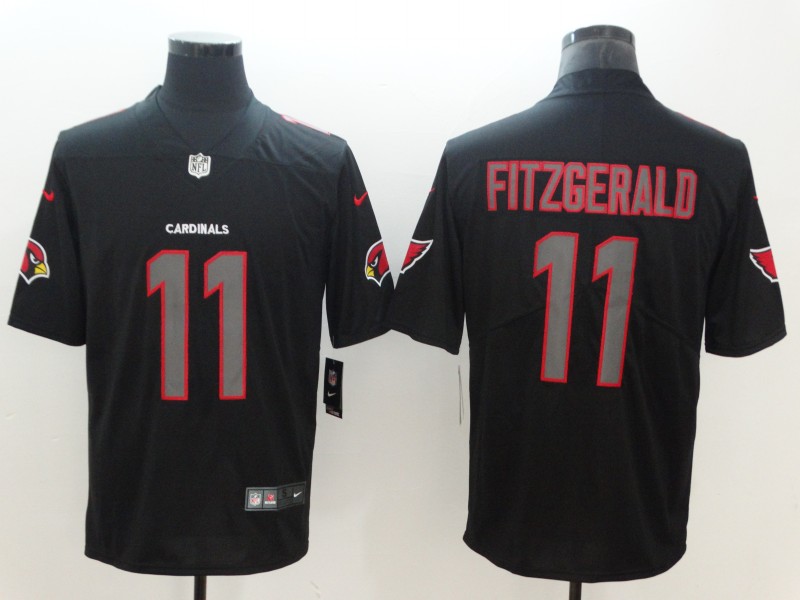 Men's Cardinals #11 Larry Fitzgerald Black Impact Limited Stitched NFL Jersey
