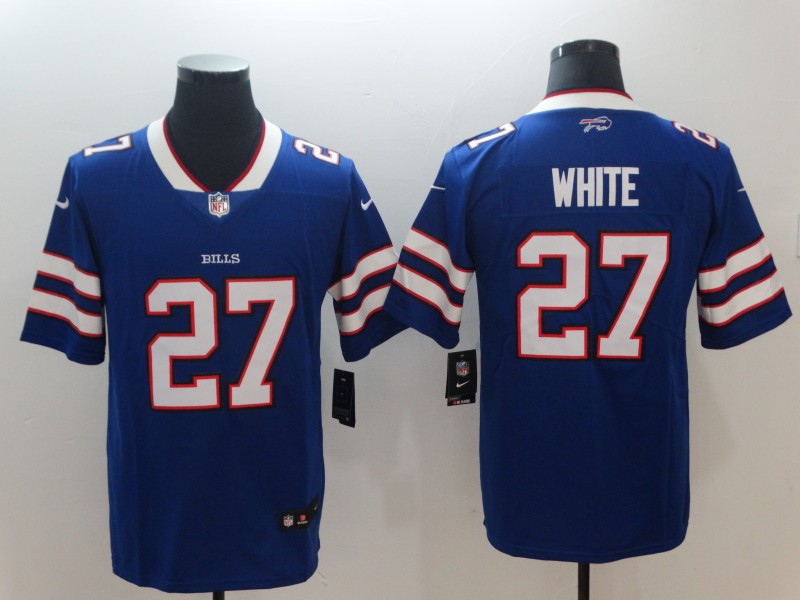 Men's Bills #27 Tre'Davious White Royal Vapor Untouchable Limited Stitched NFL Jersey