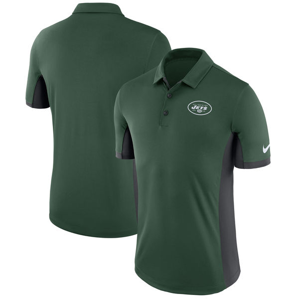 Men's New York Jets Nike Green Evergreen Polo