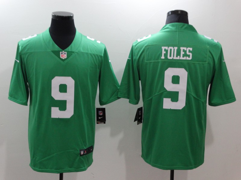 Men's Philadelphia Eagles #9 Nick Foles Green Throwback Vapor Untouchable Limited Stitched NFL Jersey
