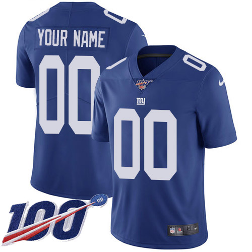 Men's Giants 100th Season ACTIVE PLAYER Blue Vapor Untouchable Limited Stitched NFL Jersey