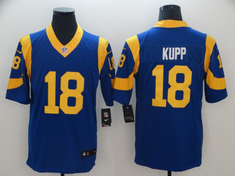 Men's Los Angeles Rams #18 Cooper Kupp Royal Blue Vapor Untouchable Limited Stitched NFL Jersey