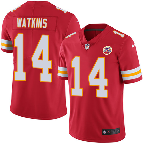 Men's Kansas City Chiefs #14 Sammy Watkins Red Vapor Untouchable Limited Stitched NFL Jersey
