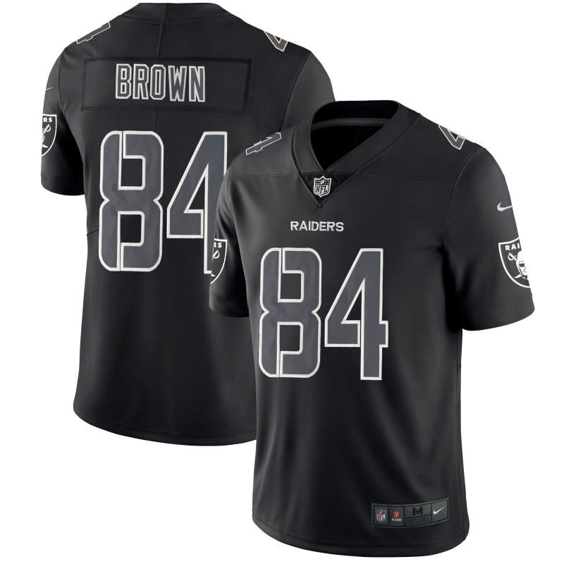 Men's Oakland Raiders #84 Antonio Brown Black Impact Limited Stitched NFL Jersey