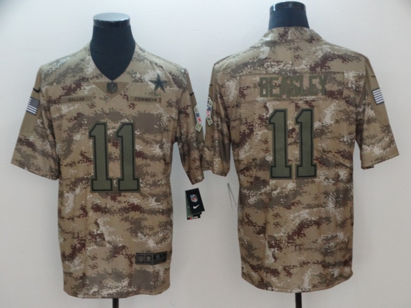 Men's Dallas Cowboys #11Cole Beasley 2018 Camo Salute To Service Limited Stitched NFL Jersey