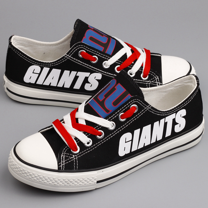 All Sizes NFL New York Giants Repeat Print Low Top Sneakers 005