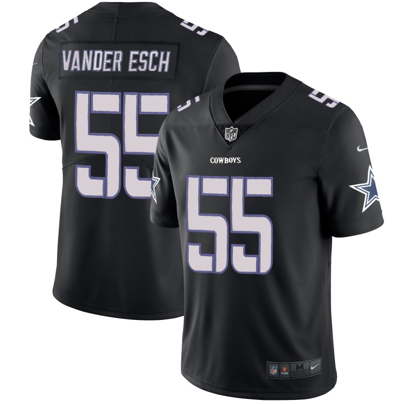 Men's Cowboys #55 Leighton Vander Esch 2018 Black Impact Limited Stitched NFL Jersey