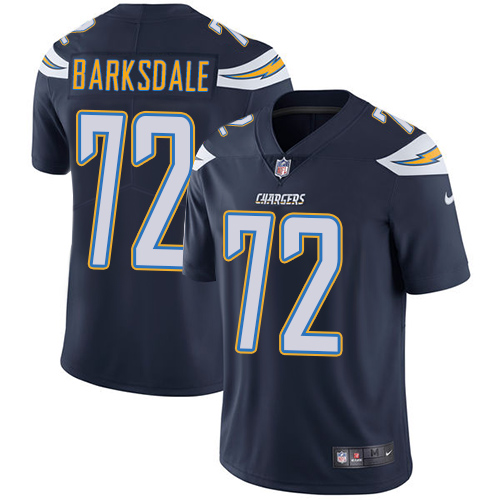 Men's Los Angeles Chargers #72 Joe Barksdale Navy Blue Vapor Untouchable Limited Stitched NFL Jersey