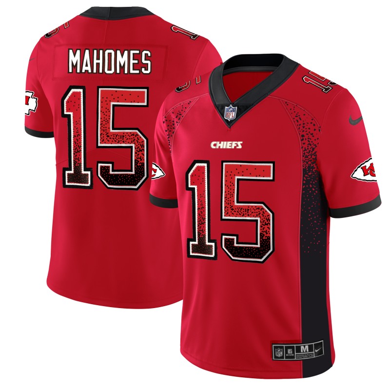Men's Chiefs #15 Patrick Mahomes Red 2018 Drift Fashion Color Rush Limited Stitched NFL Jersey