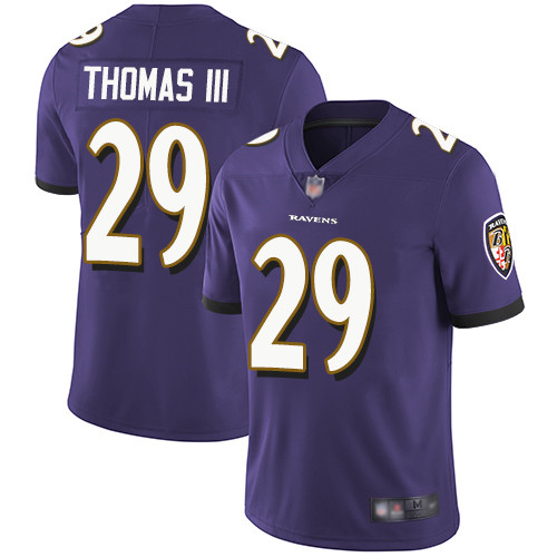 Men's Baltimore Ravens #29 Earl Thomas Purple Vapor Untouchable Limited Jersey