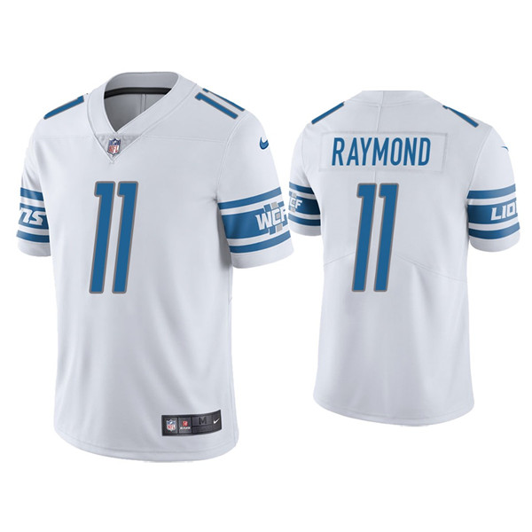Men's Detroit Lions #11 Kalif Raymond White Vapor Untouchable Limited Stitched Jersey