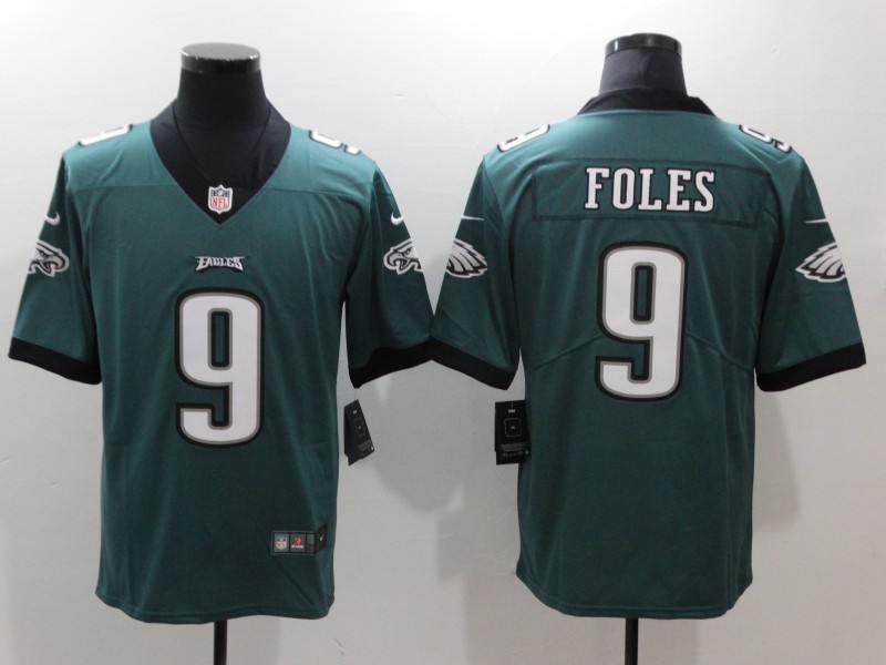 Men's Philadelphia Eagles #9 Nick Foles Green Vapor Untouchable Limited Stitched NFL Jersey