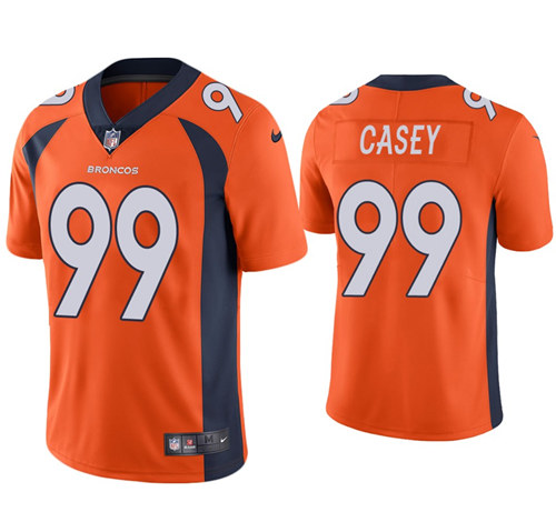 Men's Denver Broncos #99 Jurrell Casey Orange Vapor Untouchable Limited Stitched NFL Jersey