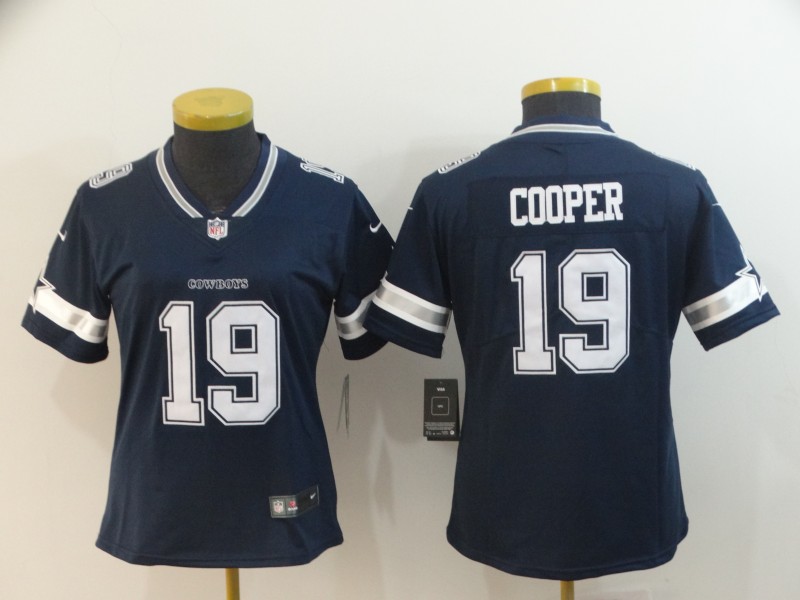 Women's Cowboys #19 Amari Cooper Navy Gold Vapor Untouchable Limited Limited Stitched NFL Jersey