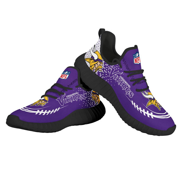 Women's NFL Minnesota Vikings Lightweight Running Shoes 011