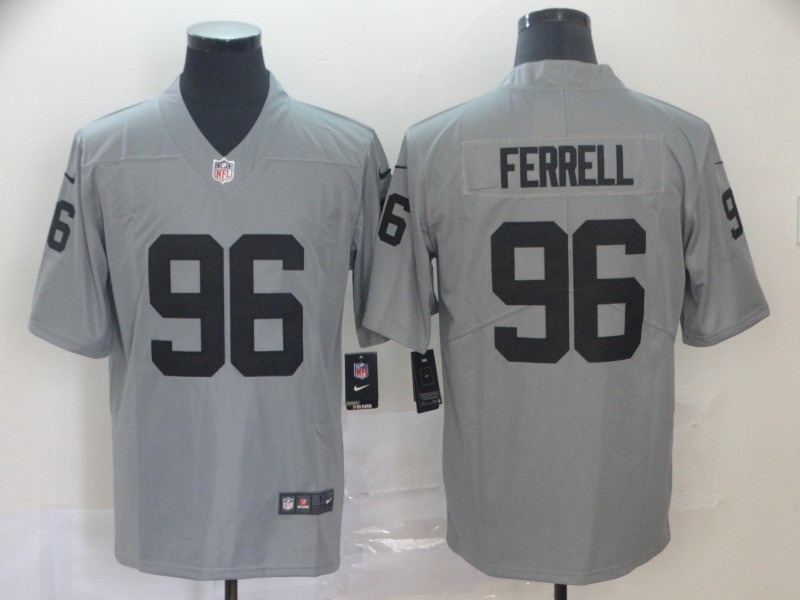 Men's Oakland Raiders #96 Clelin Ferrell 2019 Gary Inverted Legend Stitched NFL Jersey
