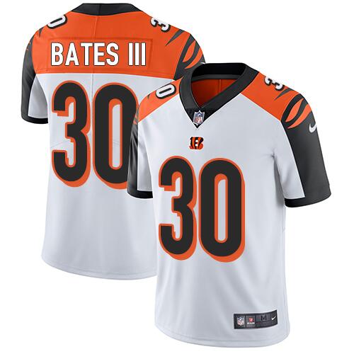 Men's Cincinnati Bengals #30 Jessie Bates III White Vapor Untouchable Limited Stitched NFL Jersey